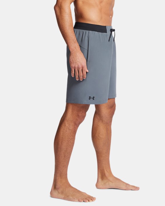 Men's UA Comfort Waistband Notch Shorts, Gray, pdpMainDesktop image number 2